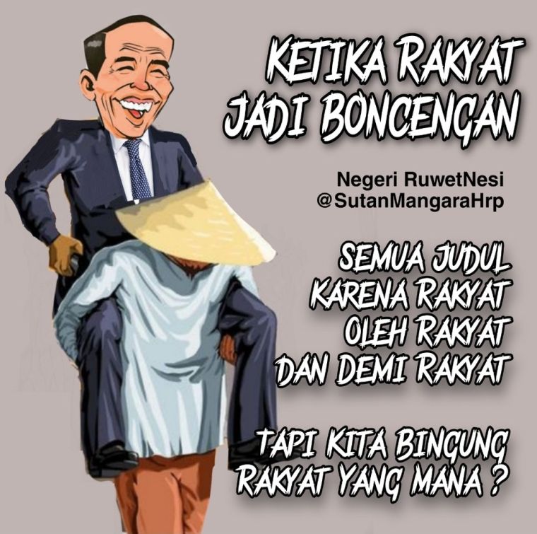 Karikatur mirip Jokowi karya Sutan Mangara Harahap