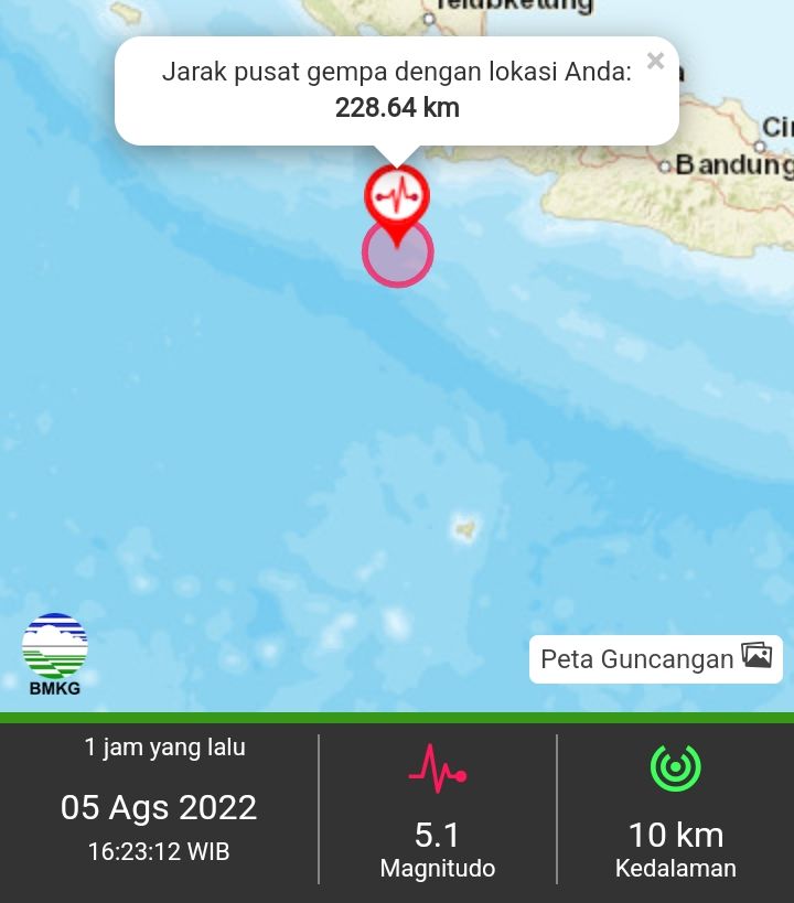 Infografis gempa bumi M5,1 di Perairan Sumur, Kabupaten Pandeglang, Banten