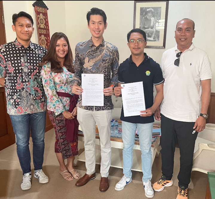 Penandatanganan kerjasama daerah wisata Tibubeneng dengan Beam Mobility Minggu 12 Maret 2023.