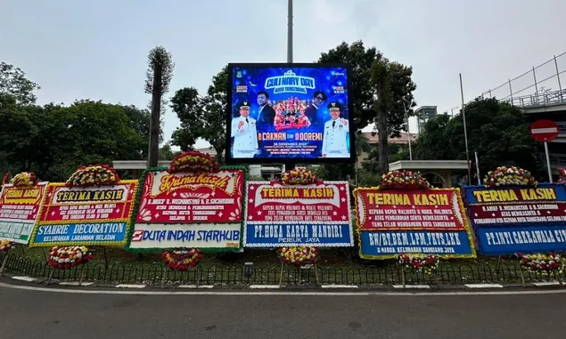 Resmi Jabatan Wali Kota dan Wakil Wali Kota Tangerang Berakhir, Ratusan Papan Bunga Banjiri Puspemkot