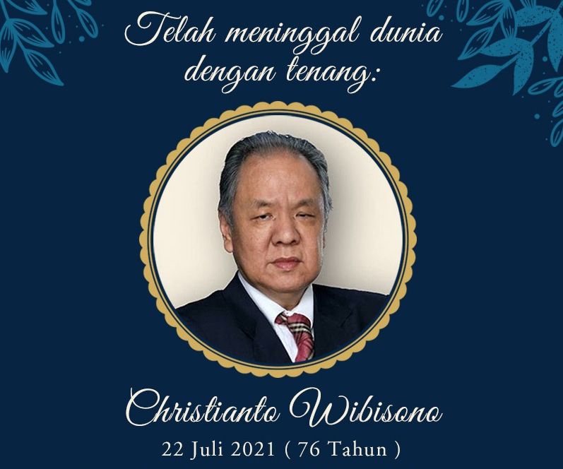  Pendiri PDBI, Christianto Wibisono meninggal dunia di usia 76 tahun.
