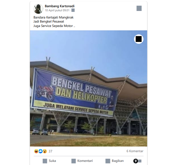 Unggahan hoax/Facebook/Bambang Kartonadi
