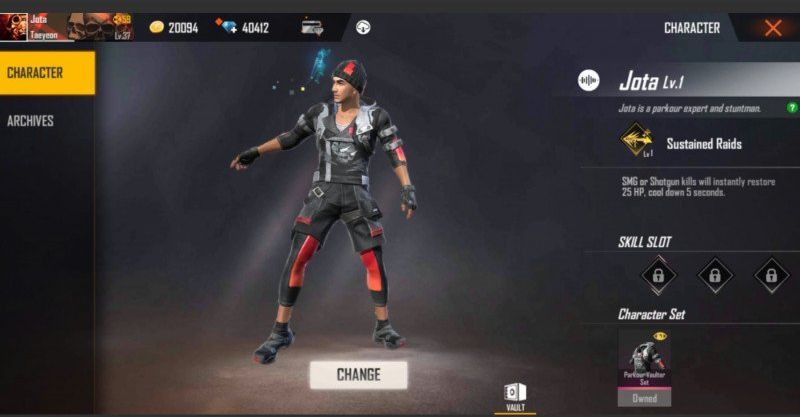 Jota Jadi Karakter Free Fire Terlaris Di Dunia Saat Ini
