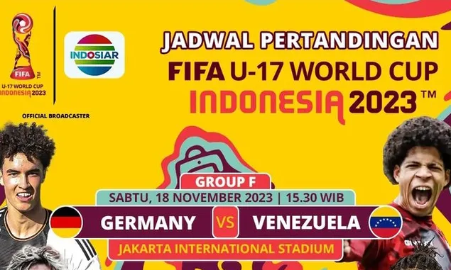 LINK LIVE STREAMING Timnas Jerman vs Venezuela di Piala Dunia U 17 2023, Laga Hidup Mati La Vinotinto