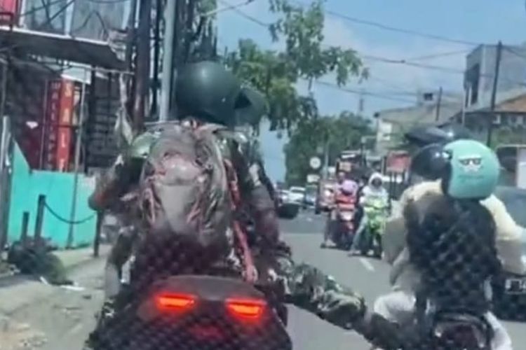 Kronologi Oknum Anggota Denhanud 471 Tendang Ibu-ibu pemotor di Bekasi Versi TNI AU