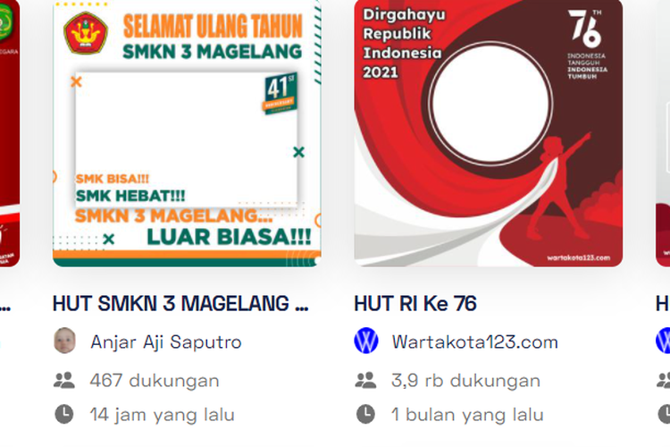 Link Twibbon HUT RI Ke 76 Dan Cara Cepat Memasangnya Dari Tema Pilihan ...