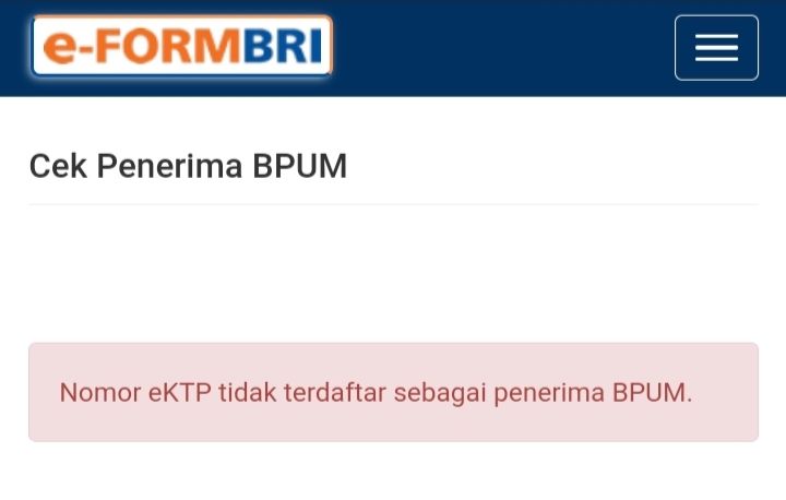 Segera Lakukan Ini Jika Nik Ktp Tidak Terdaftar Di Eform Bri Co Id Bpum Dijamin Dapat Bpum Mantra Sukabumi