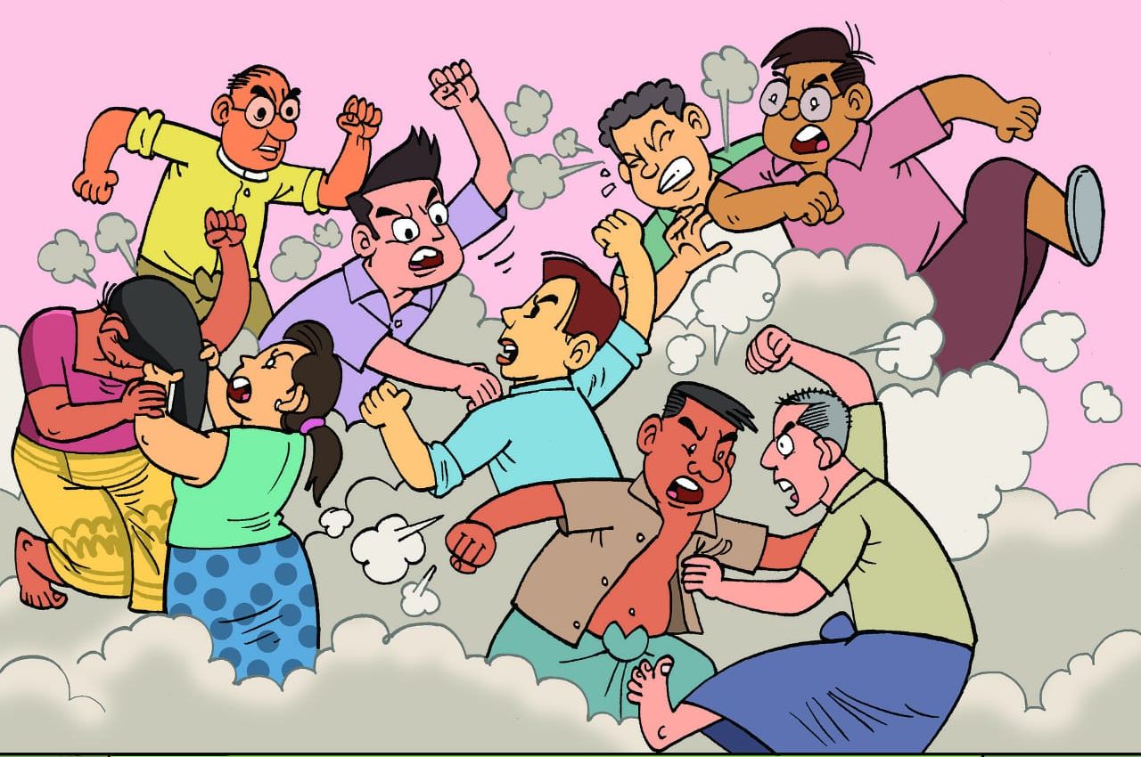 Ilustrasi tawuran. Polres Tangsel mengamankan seorang anak di bawah umur yang diduga menyebabkan dua korban terluka akibat bacokan saat melintasi arena tawuran di Ciputat.