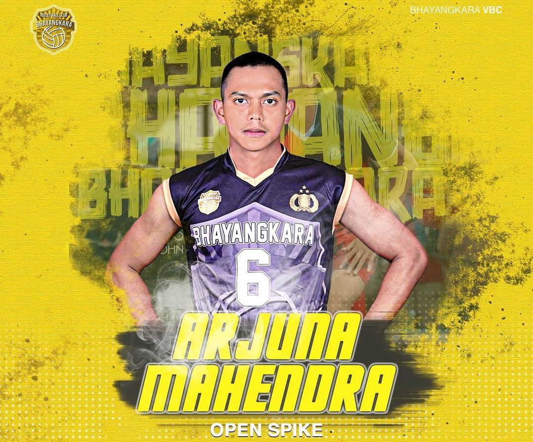 Profil Arjuna Mahendra, Open Spike Bhayangkara Volleyball Club di Proliga 2023, Rekan Rendy Tamamilang!