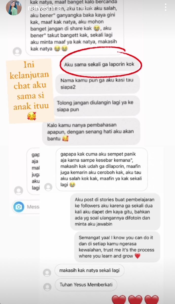 Natya Shina Ungkap Alasannya Dibalik Story Instagram Tentang Joki UAS Maba Unpar