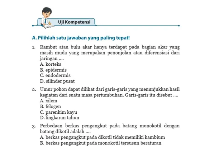 Kunci Jawaban IPA Kelas 8 Halaman 149-151 Uji Kompetensi Bab 3, Bagian ...