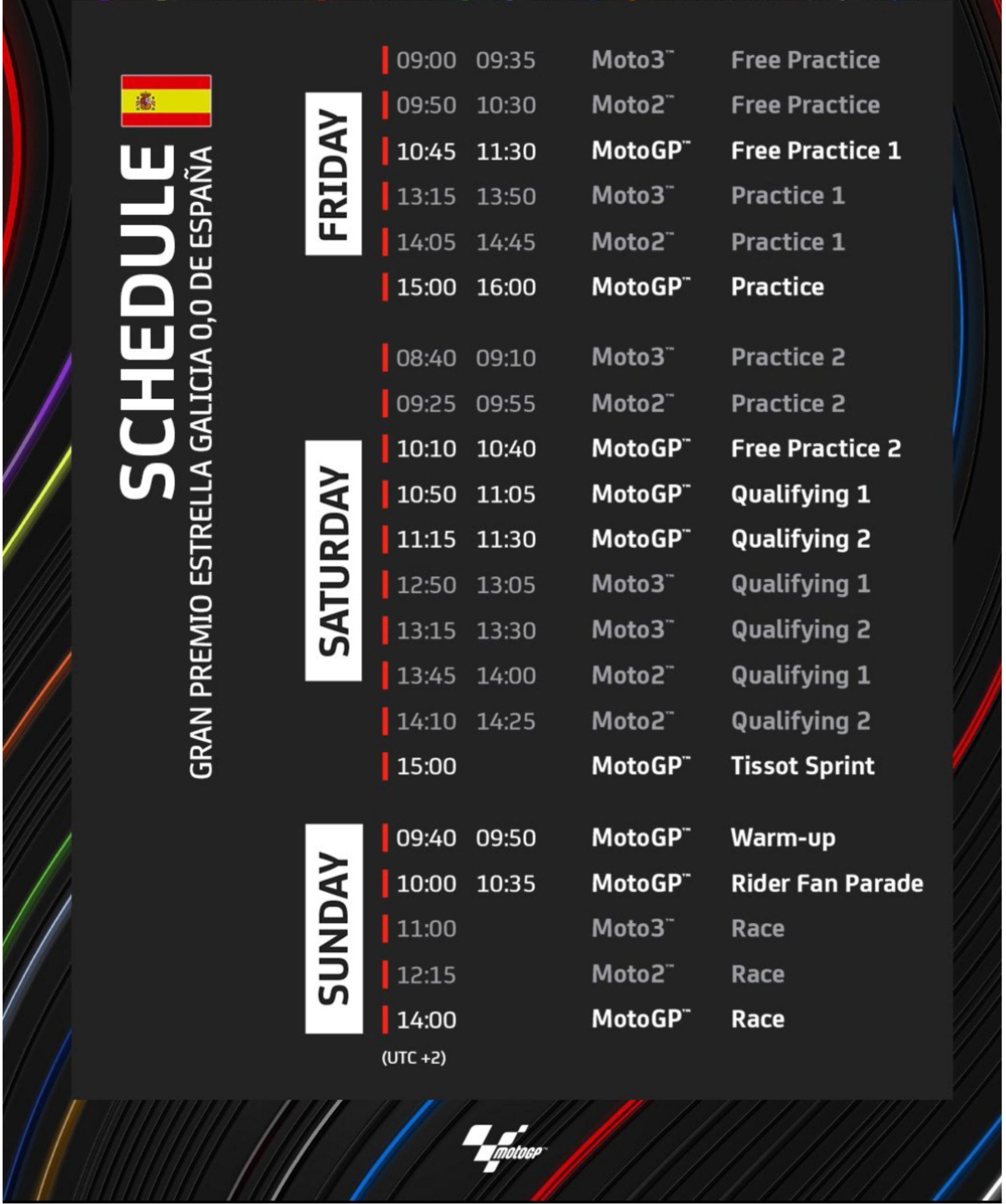 Jadwal lengkap MotoGP Spanyol 2024