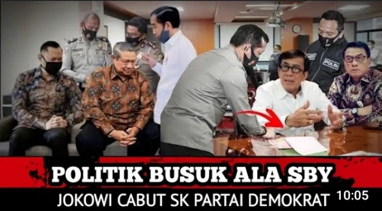 Presiden Jokowi diisukan cabut SK Partai Demokrat karena SBY dan AHY suka bikin gaduh