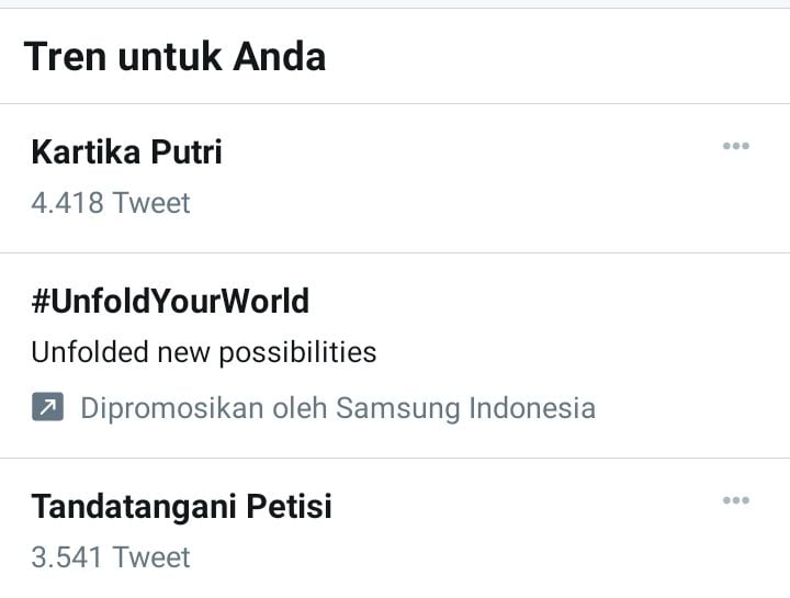Nama Kartika Putri dan Tandatangani Petisi trending di Twiter