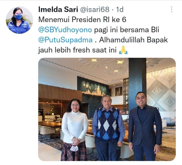 Foto terbaru SBY yang terlihat semakin sehat