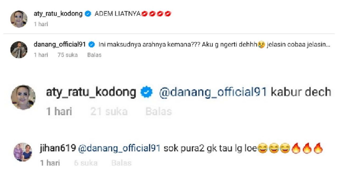 Danang DA mendapatkan hujatan dari netizen usai dirinya menanyakan hal ini kepada Aty Kodong di tengah kisruhnya dengan Lesti Kejora.*