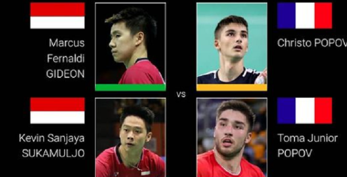 Live Streaming <a href='https://manado.tribunnews.com/tag/denmark-open-2021' title='Denmark Open 2021'>Denmark Open 2021</a> di TVRI dan Vidio, Minions Marcus/Kevin  Lawan Christo Popov/Toma Junior - Portal Purwokerto