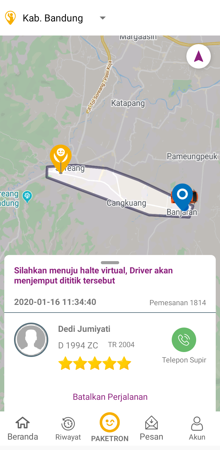 Menjajal Angkot Online Di Kabupaten Bandung, Rincian Cara Pesan Hingga ...