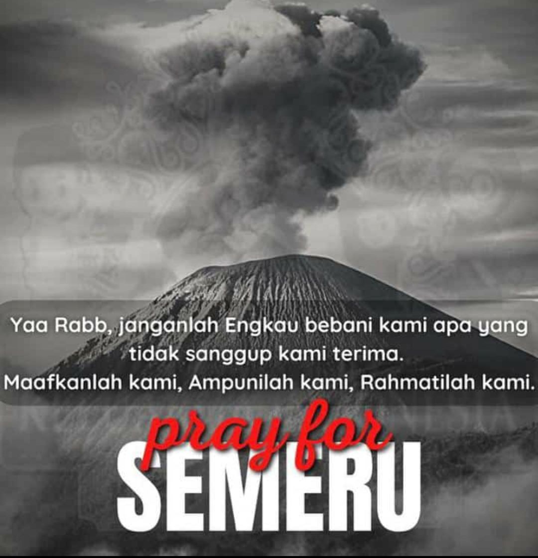 Gunung Semeru Erupsi, Status Naik Dari Siaga Menjadi Awas!!