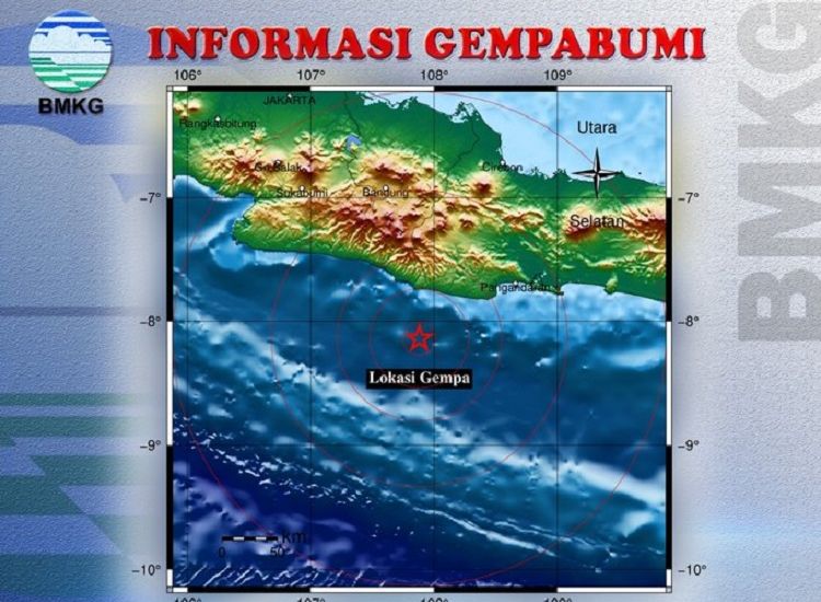 Inilah PUSAT GEMPA Hari Ini: Menurut BMKG Gempabumi Pangandaran