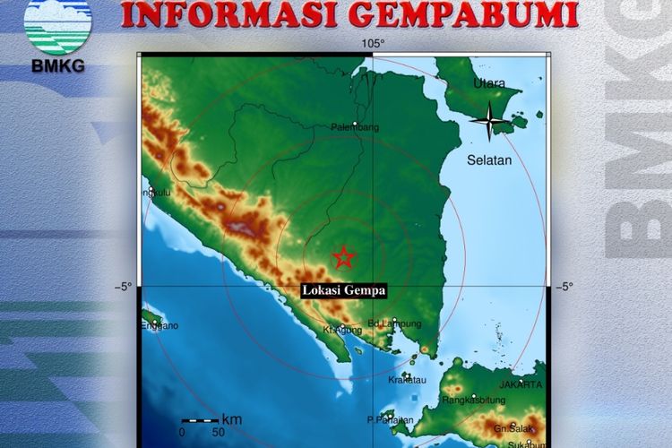 Barusan Terjadi Gempa Terkini Lampung Hari Ini 6 Oktober 2022 Titik