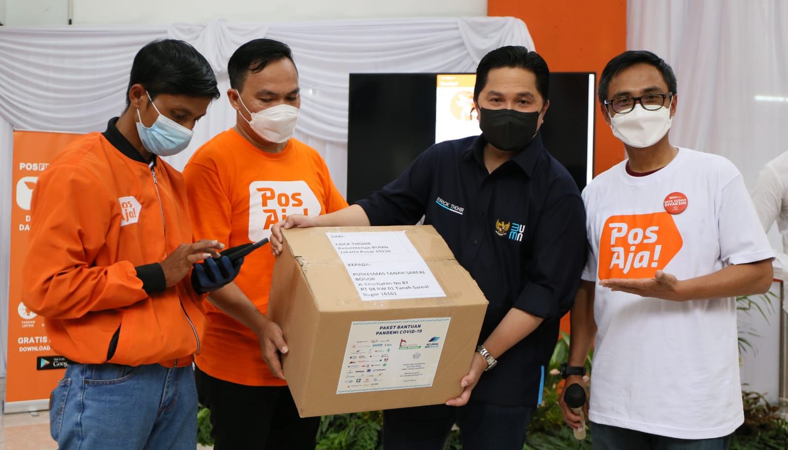 Erick berharap, PT Pos Indonesia bisa terus menjadi tulang punggung Indonesia di saat pandemi ini dalam membantu pengiriman ke seluruh Indonesia.
