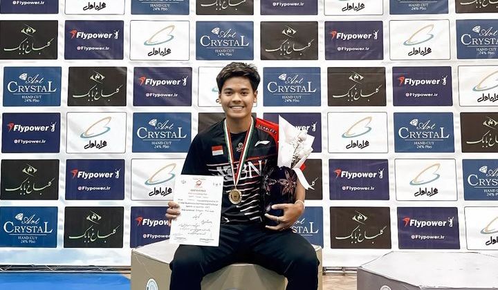 Atlet Bulutangkis muda berbakat Indonesia Syabda Perkasa Belawa