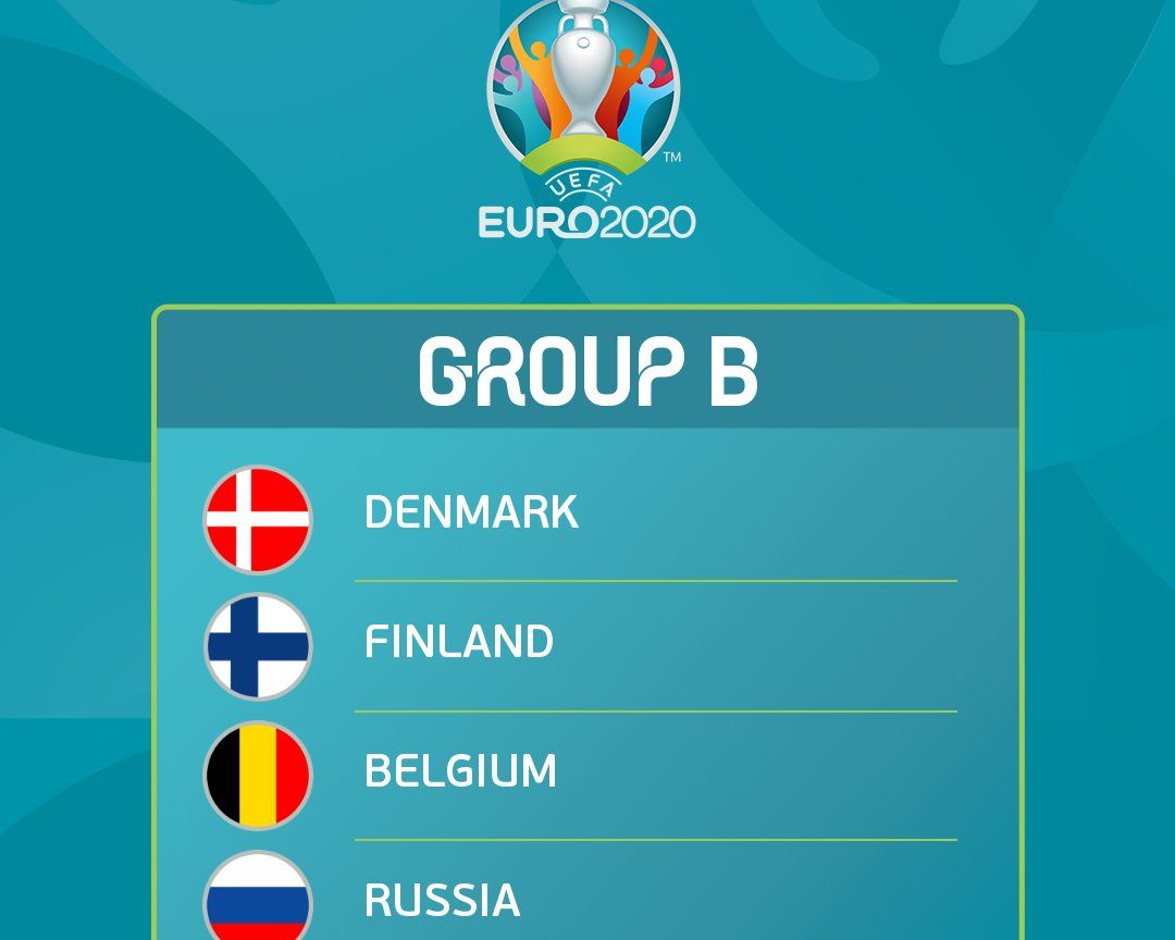 Jadwal Pertandingan Euro Fase Grup B Laga Belgia Rusia Finlandia Dan Denmark Portal Jember