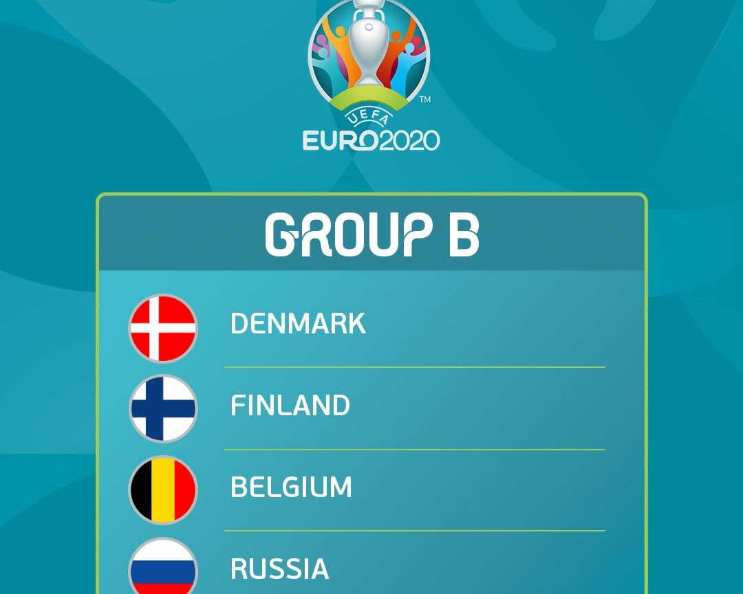 Jadwal Pertandingan Euro 2020 Fase Grup B Laga Belgia Rusia Finlandia Dan Denmark Portal Jember