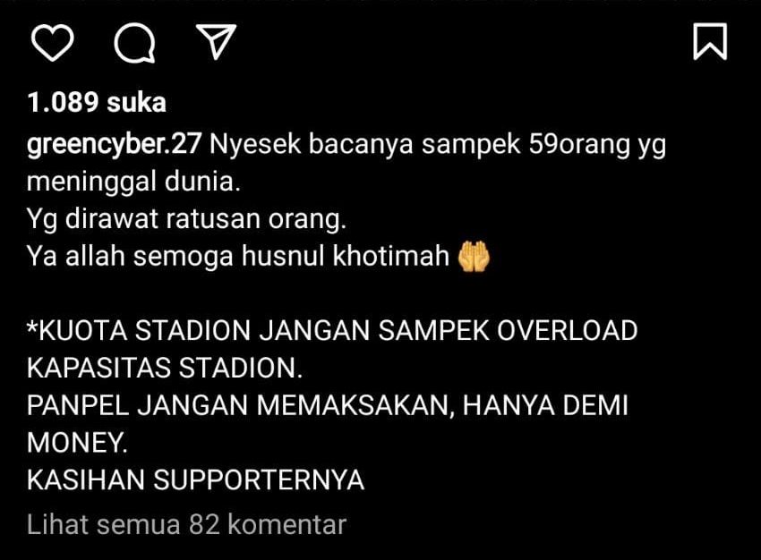 Jumlah Korban Kerusuhan Stadion Kanjuruhan Malang Usai Laga Arema FC vs Persebaya. 