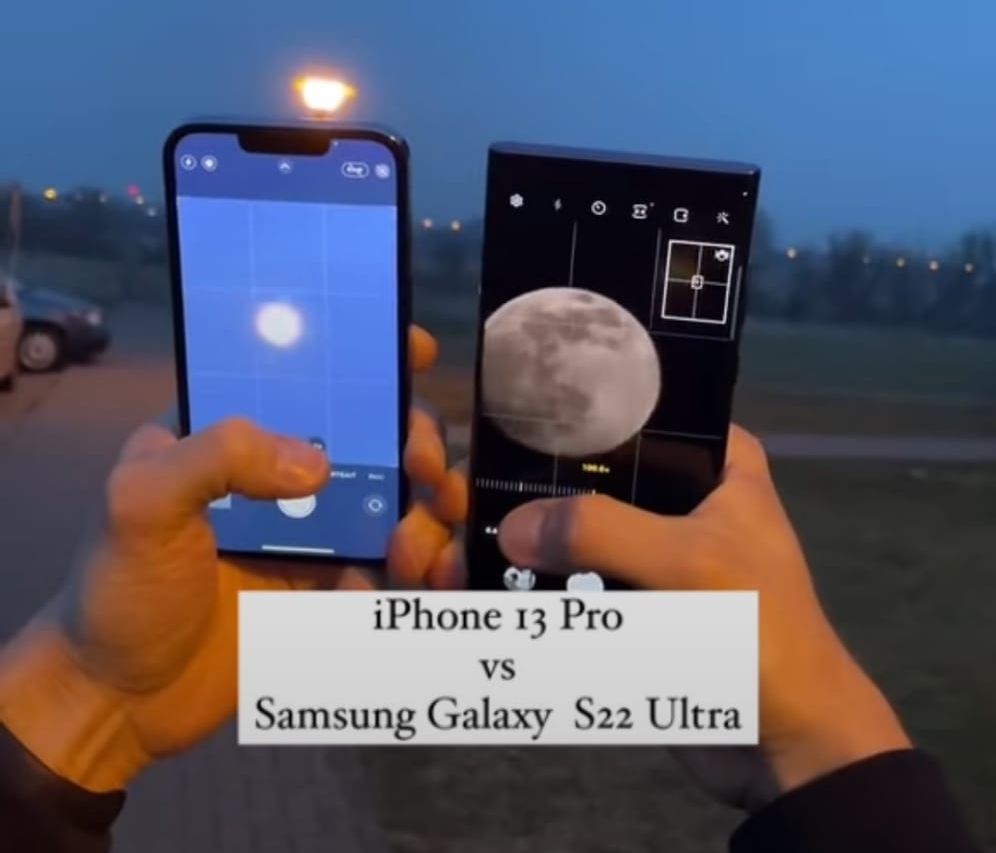Samsung galaxy s22 ultra фото луны