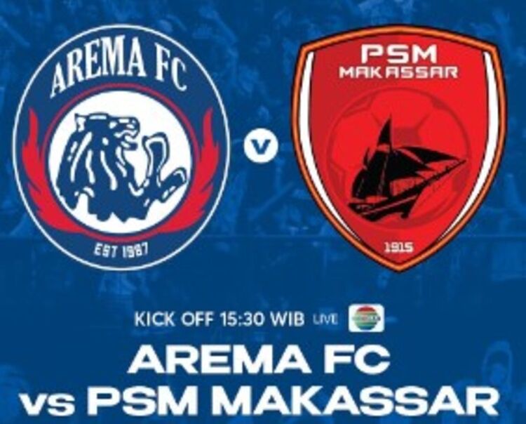 Simak di sini hasil akhir Arema vs PSM dan update klasemen BRI Liga 1 serta jadwal besok, 5 Februari 2023.