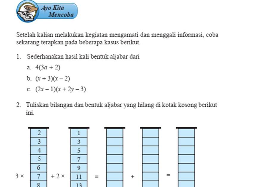 Kunci Jawaban Matematika Kelas 7 Halaman 220 221 Ayo Kita Mencoba ...