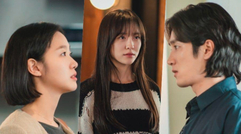 Goo Woong terlihat merasa tidak nyaman terjebak di antara kedua wanita itu. Lalu Yumi menatap pacarnya dengan penuh emosi  sementara Sae Yi terlihat marah. 