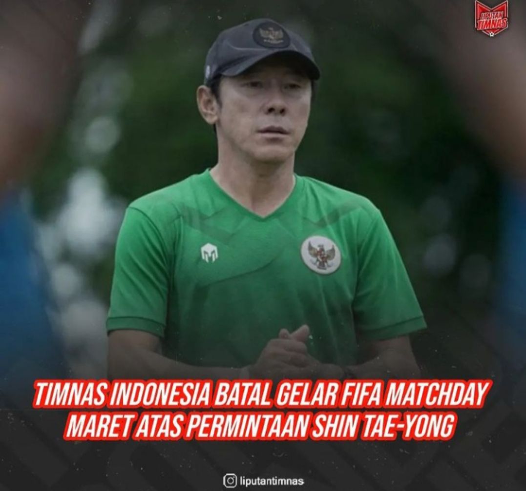 Pelatih Shin Tae Yong Pastikan Timnas Indonesia Urung Tampil Dalam Laga ...