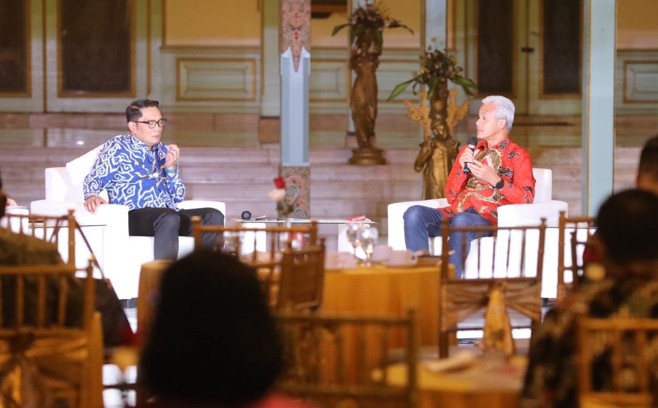 Ridwan Kamil, Ganjar Pranowo dan Gibran Rakabuming yang mengharapkan para pemuda harus berani suarakan keadilan dan mau membuktikan diri.