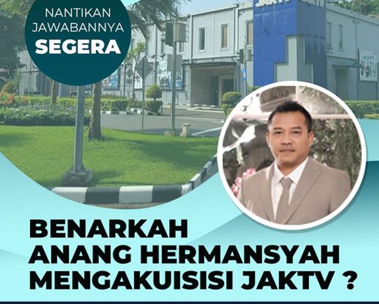 Anang Hermansyah Dikabarkan Akan Akuisisi JakTV, Netizen: Isi Siarannya Menantunya Dia Semua
