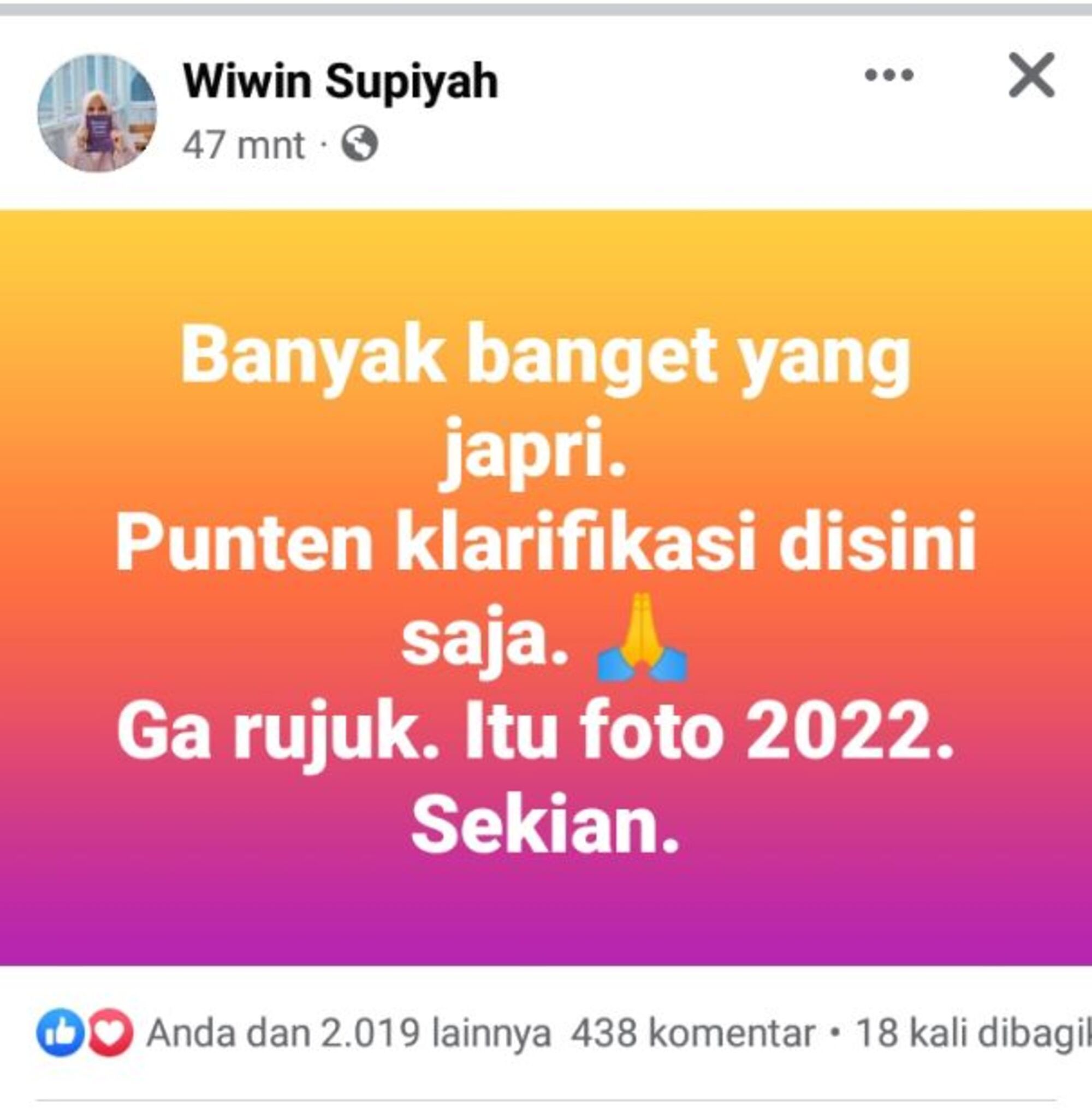 Unggahan Wiwin Supiyah