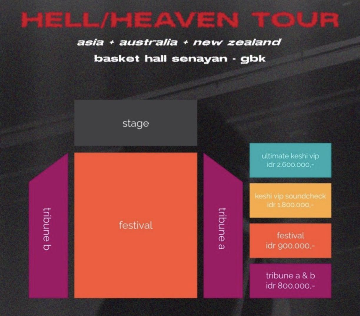 map seating konser hell/heaven tour