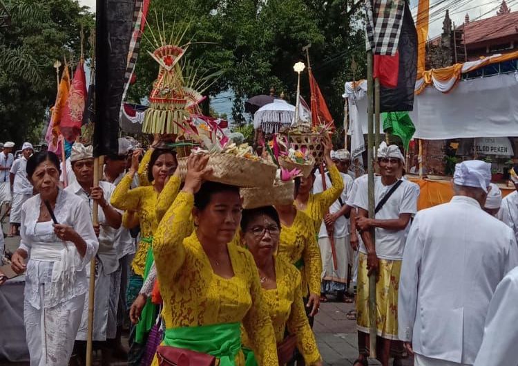 Rangkaian perayaan Hari Raya Nyepi di Tabanan, Bali pada 21 Maret 2023.
