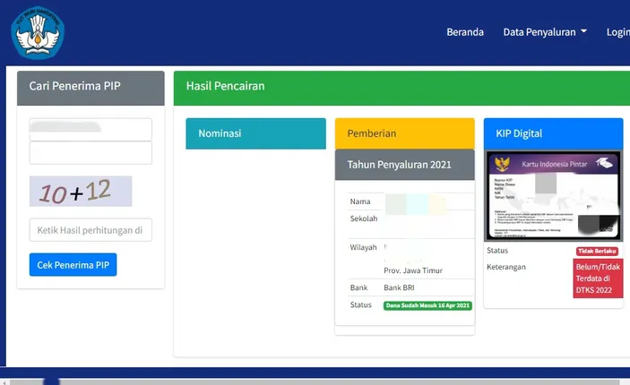 Cek Penerima PIP Kemdikbud Tahap 2 - September 2023 Di Sini: BLT CAIR ...