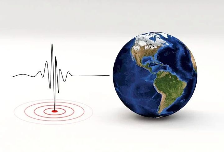Ilustrasi gempa bumi. 
