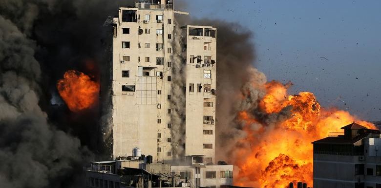 Potret serangan Israel di Gaza, Palestina/Reuters/Ibraheem Abu Mustafa