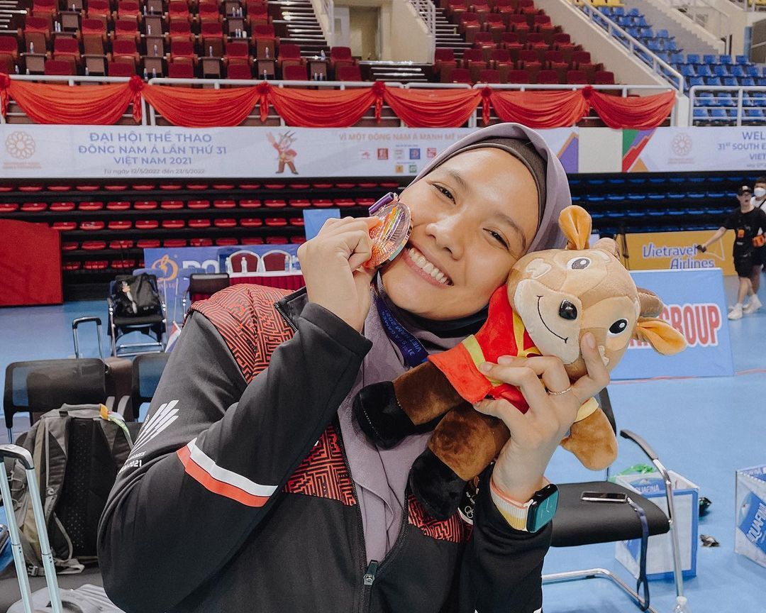 Nandita Ayu Salsabila, pemain voli Timnas Indonesia yang lahir dari keluarga atlet.