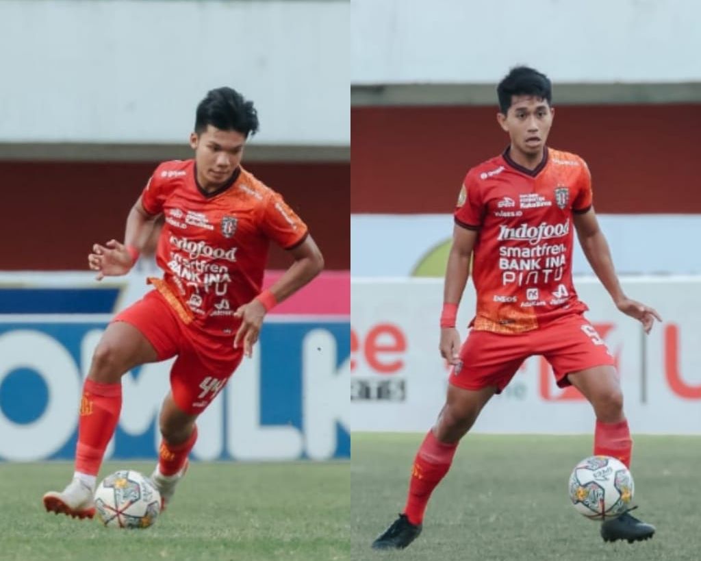 Kadek Arel Priyatna (kiri) dan  Made Tito Wiratama (kanan) 