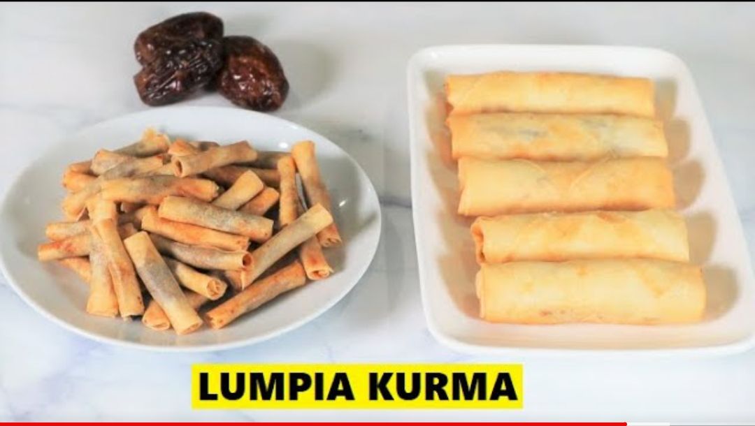 Lumpia kurma mini dan standar yang renyah dan manis