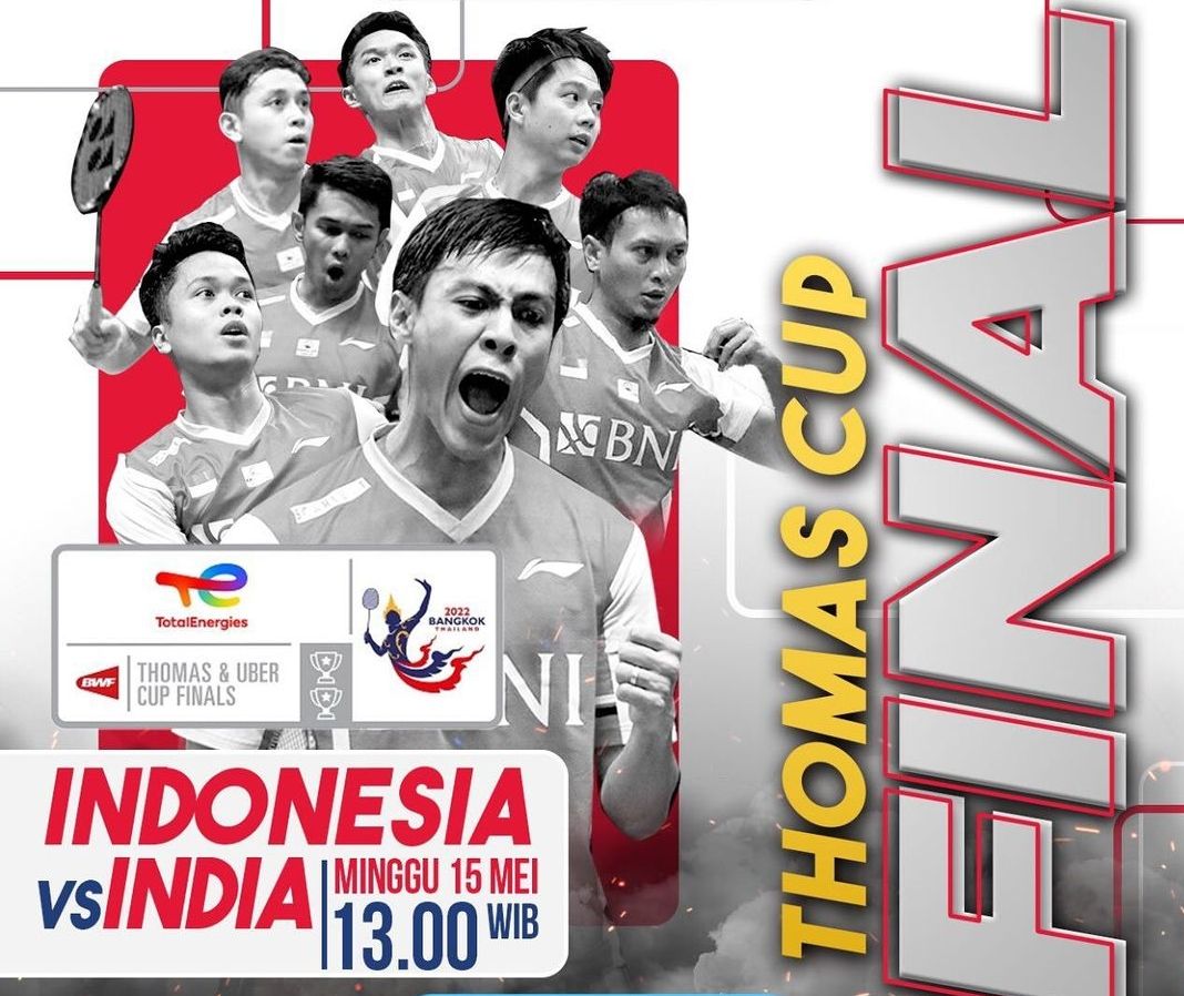 Jadwal Acara MNCTV, Minggu, 15 Mei 2022, Live Final Thomas Cup 2022 Indonesia vs India