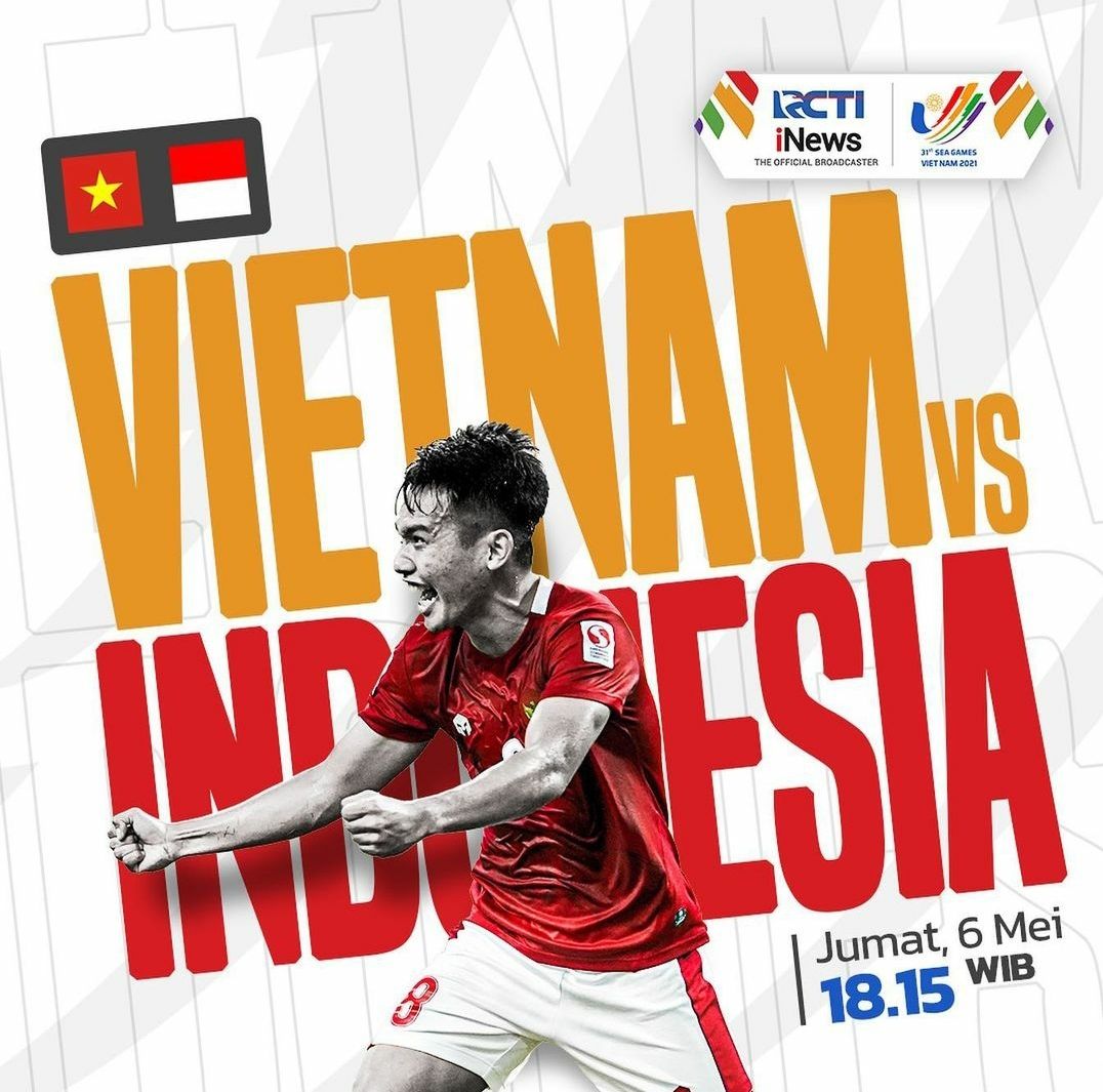 Link Live Streaming SEA Games 2021 Bola Timnas Indonesia vs Vietnam, Langsung di TVRI, RCTI, SCTV,