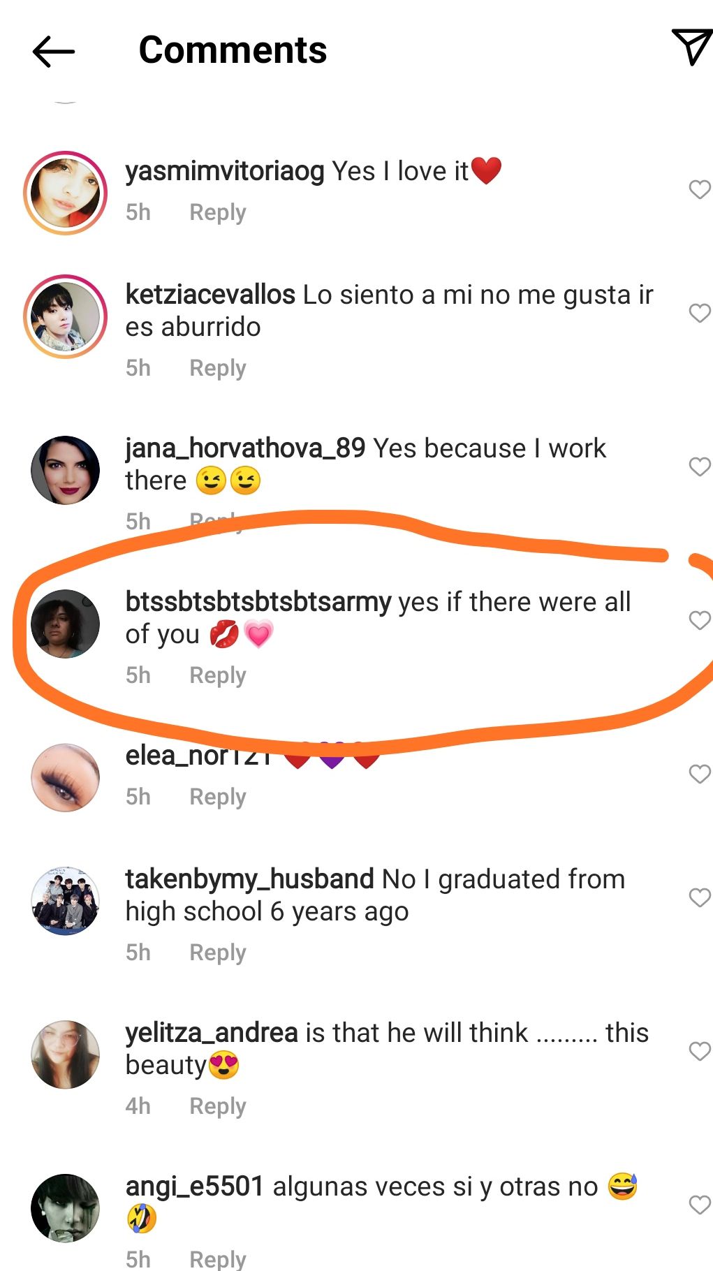 Komentar ARMY di Instagram Suga BTS