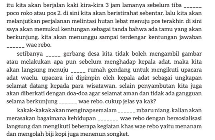 Adik-adik, pembahasan kunci jawaban Bahasa Indonesia kelas 7 SMP MTs halaman 30, 31, Berkunjung ke Negeri di Atas Awan, Kurikulum Merdeka Terbaru 2022.